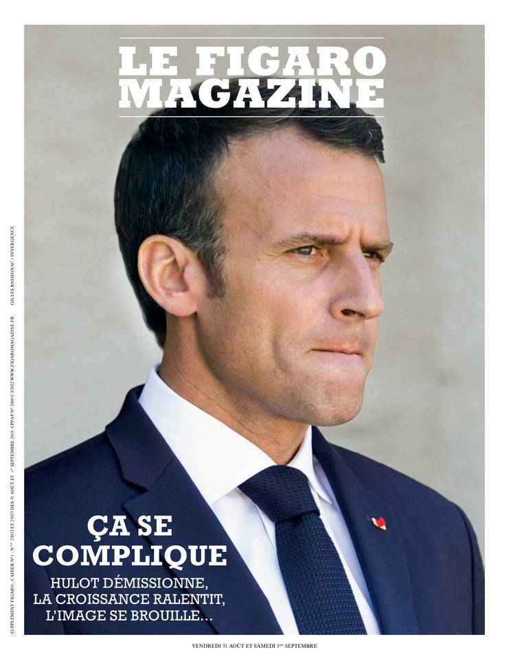 Le Figaro Magazine Une du 31 août 2018