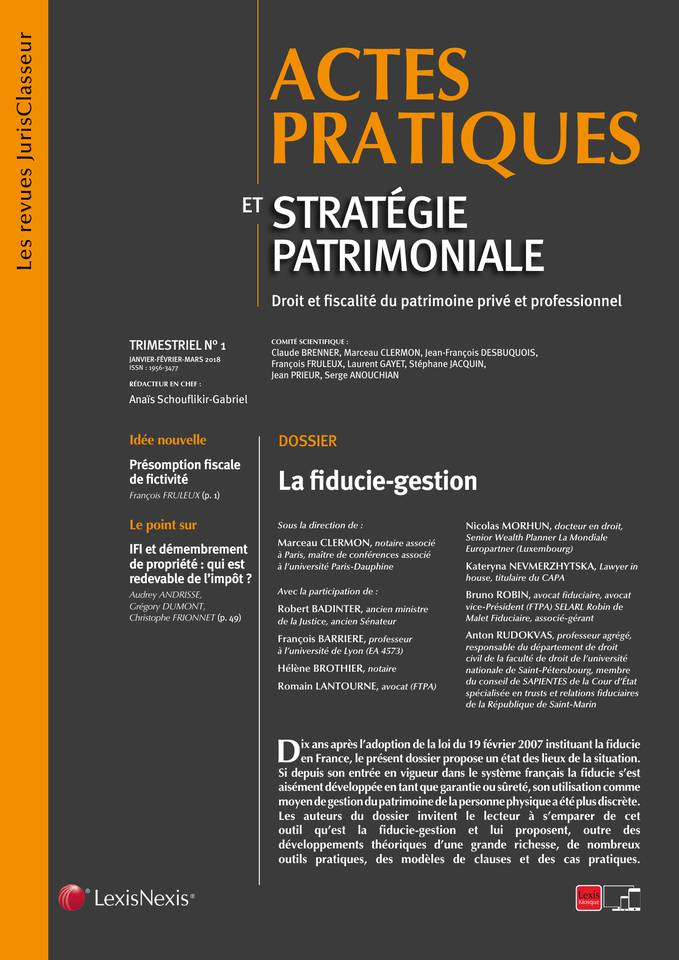 Actes pratiques Et stratégie patrimoniale