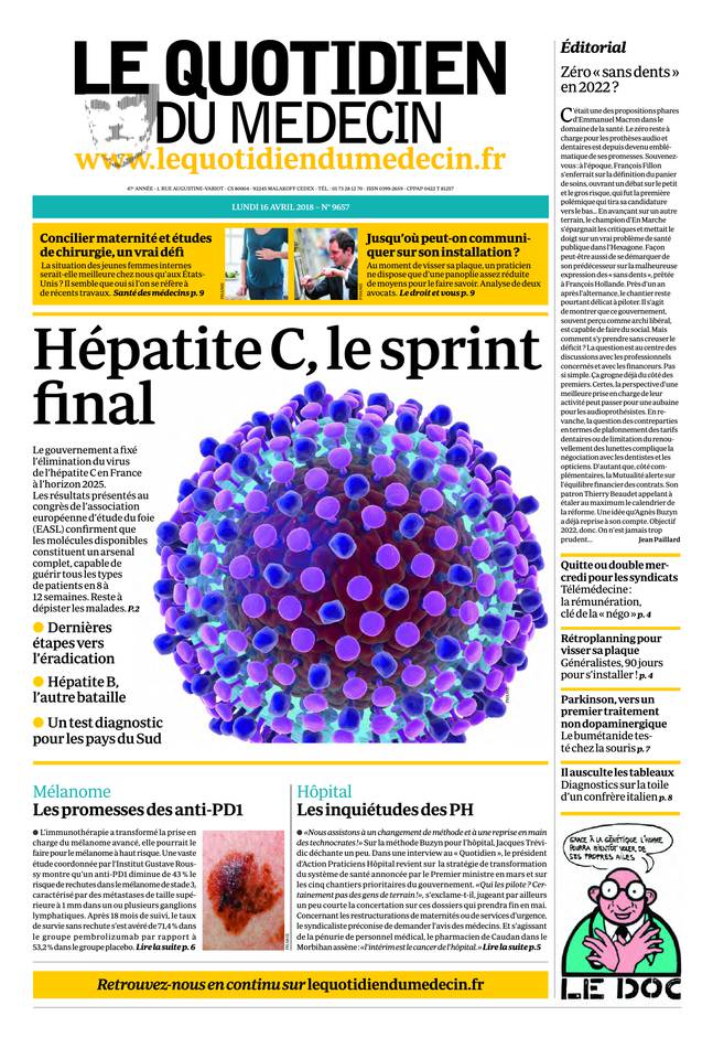 Journal du 16 AVRIL 2018