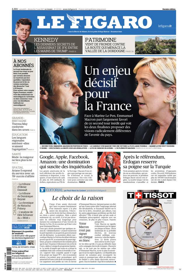 Le Figaro Du 06 Mai 2017 Le Kiosque Figaro Digital