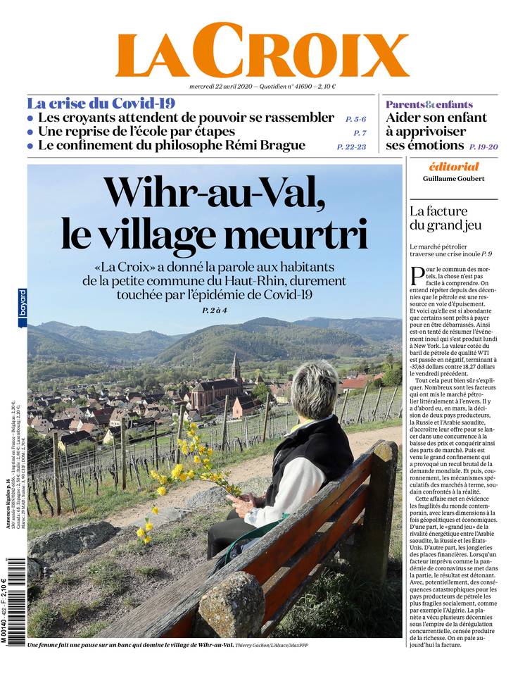 22 Avril 2020 - La Croix - Journal En Ligne