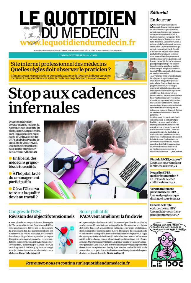 Journal du 24 SEPTEMBRE 2018