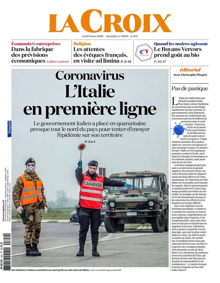 9 Mars 2020 - La Croix - Journal En Ligne