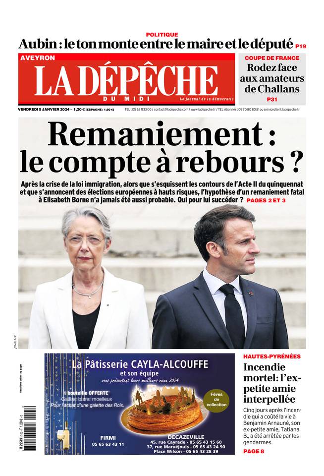 5 janvier 2024 La Dépêche du Midi La Dépêche du midi