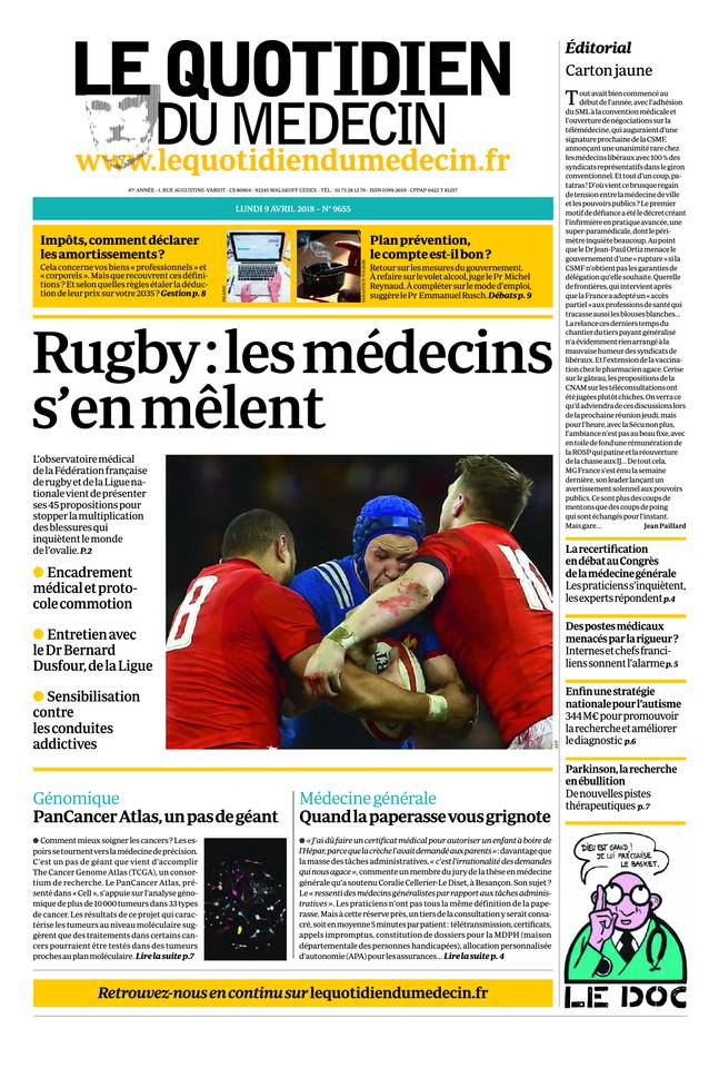 Journal du 9 AVRIL 2018