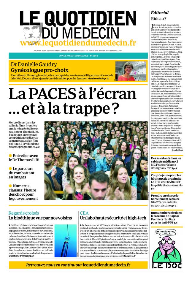 Journal du 10 SEPTEMBRE 2018