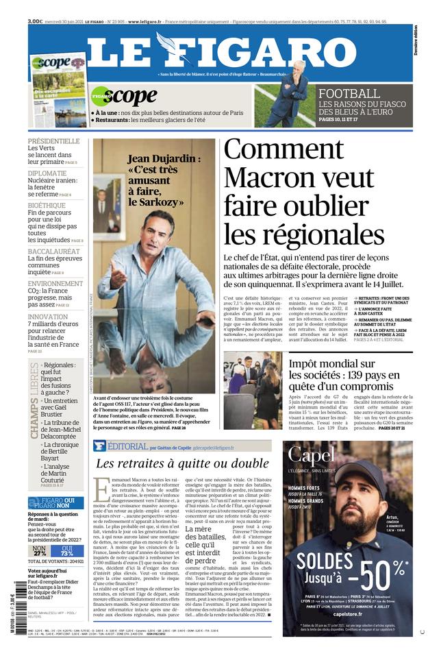 Le Journal Le Figaro Paraît Tous Les Jours C'est Un
