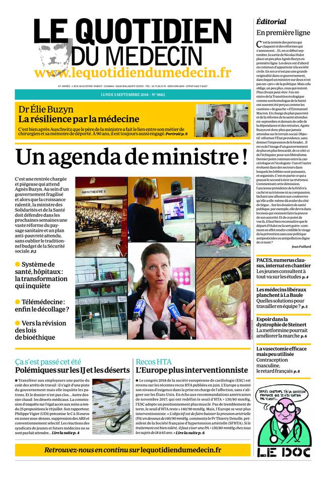 Journal du 3 SEPTEMBRE 2018