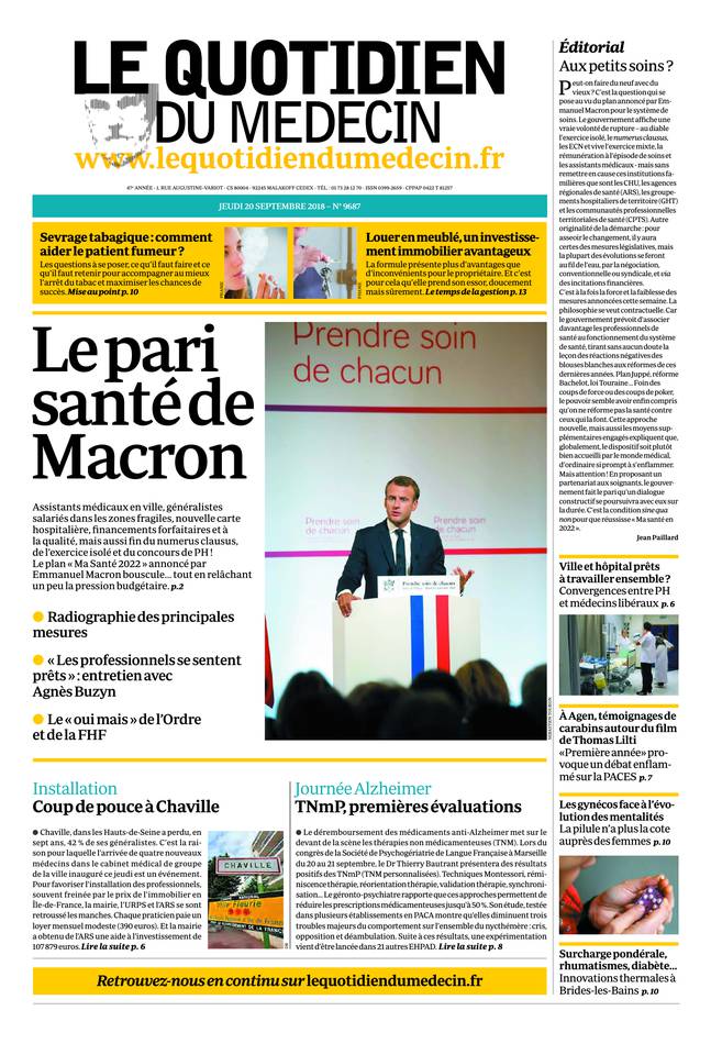 Journal du 20 SEPTEMBRE 2018
