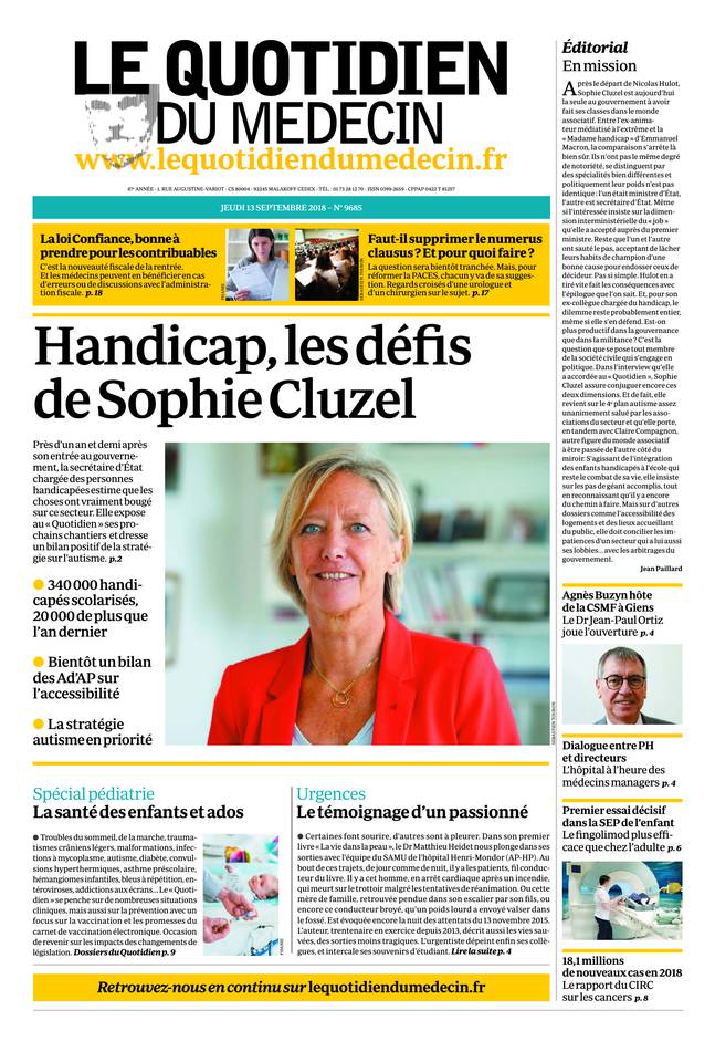 Journal du 13 SEPTEMBRE 2018