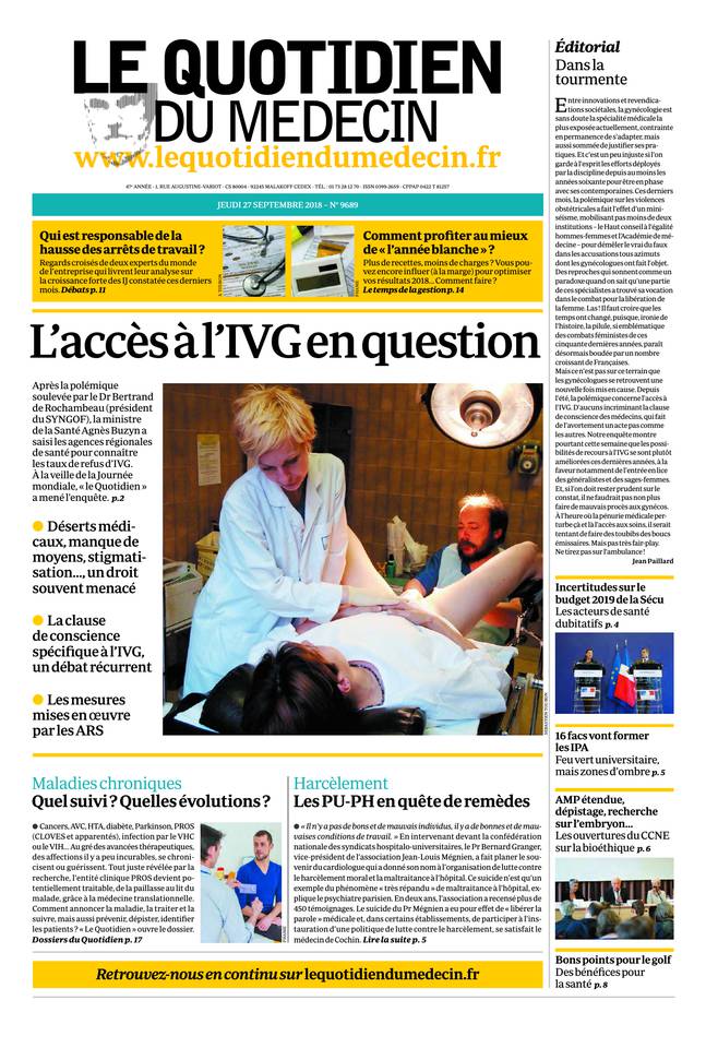 Journal du 27 SEPTEMBRE 2018