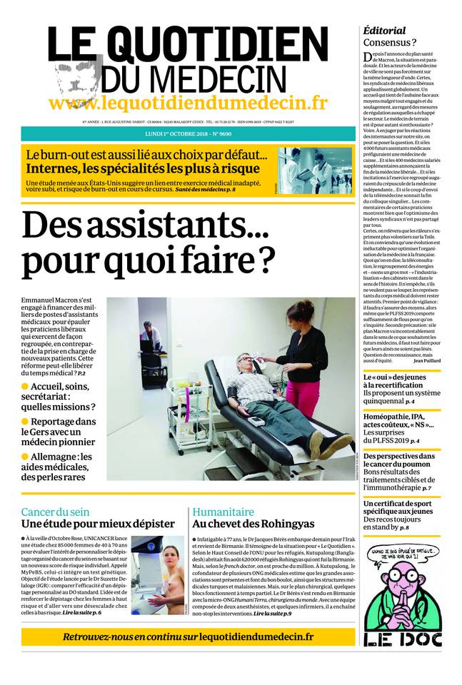 Journal du 1 OCTOBRE 2018