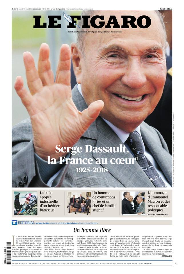 Le Figaro Du 29 Mai 2018 Le Kiosque Figaro Digital