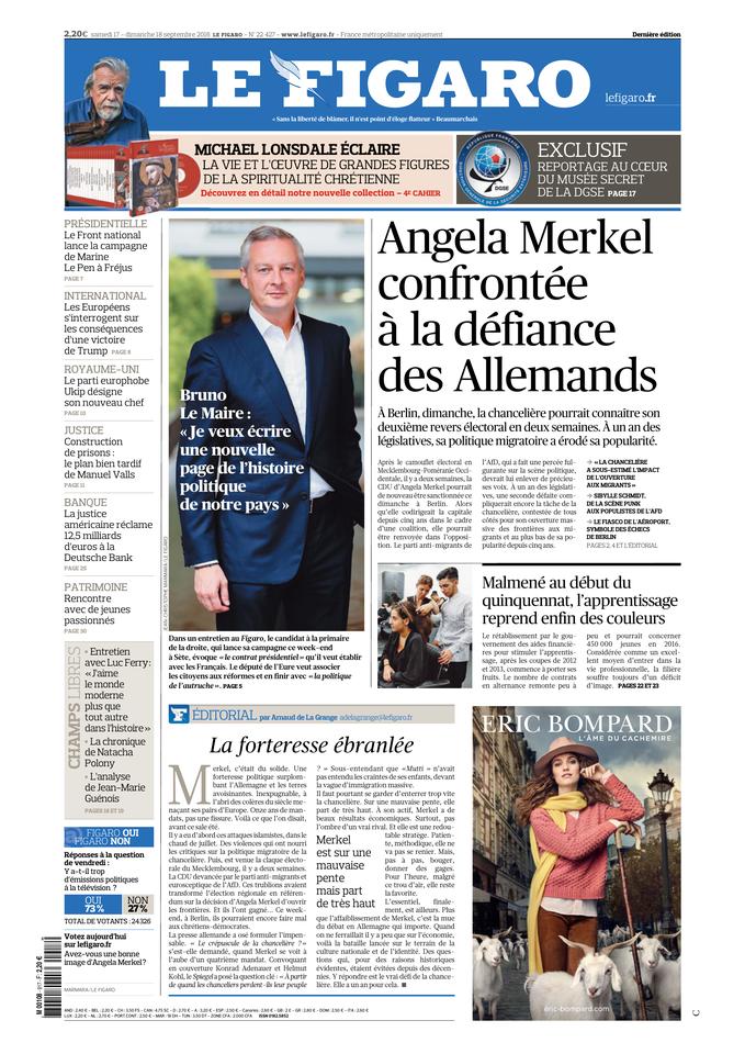 Le Figaro du 17 septembre 2016 Le Kiosque Figaro Digital Le Figaro du 17 septembre 2016 Le Kiosque Figaro Digital