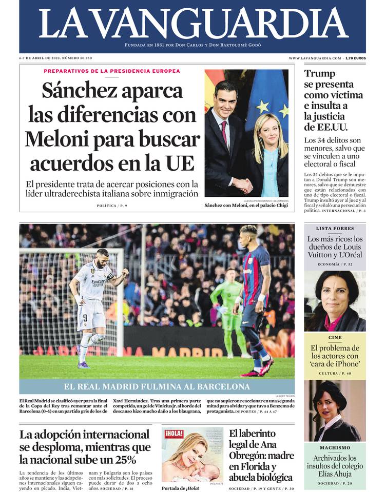 6 De Abril De 2023 - La Vanguardia - LaVanguardia