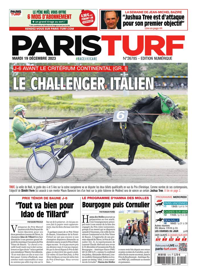 Paris turf store annonces trotteurs