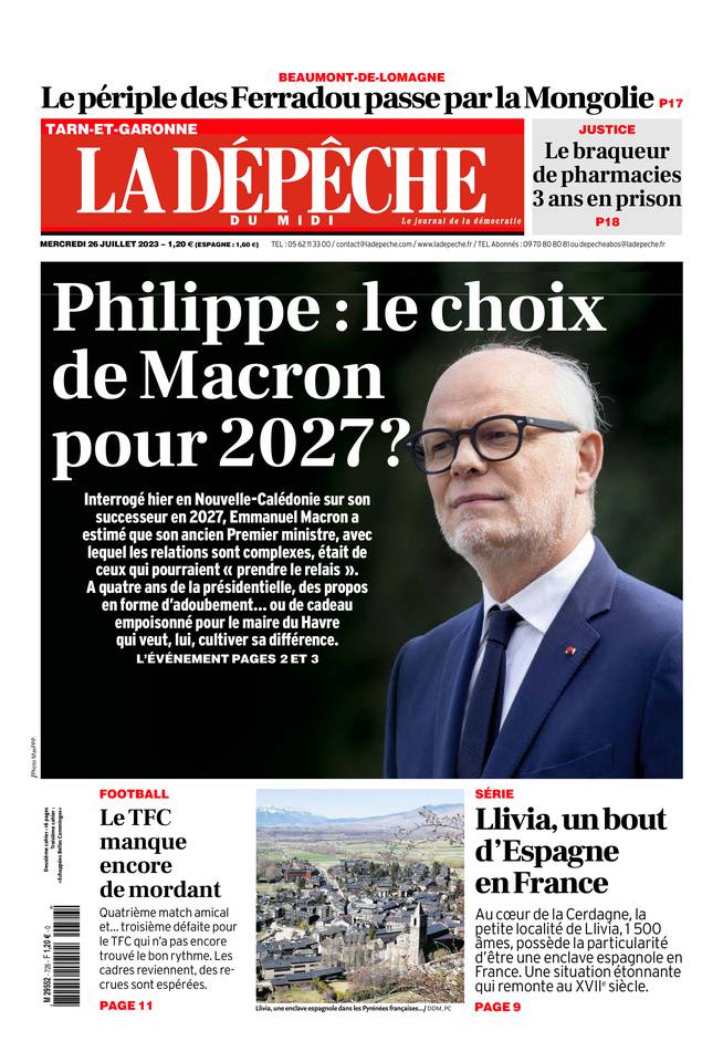 26 juillet 2023 La Dépêche du Midi La Dépêche du midi