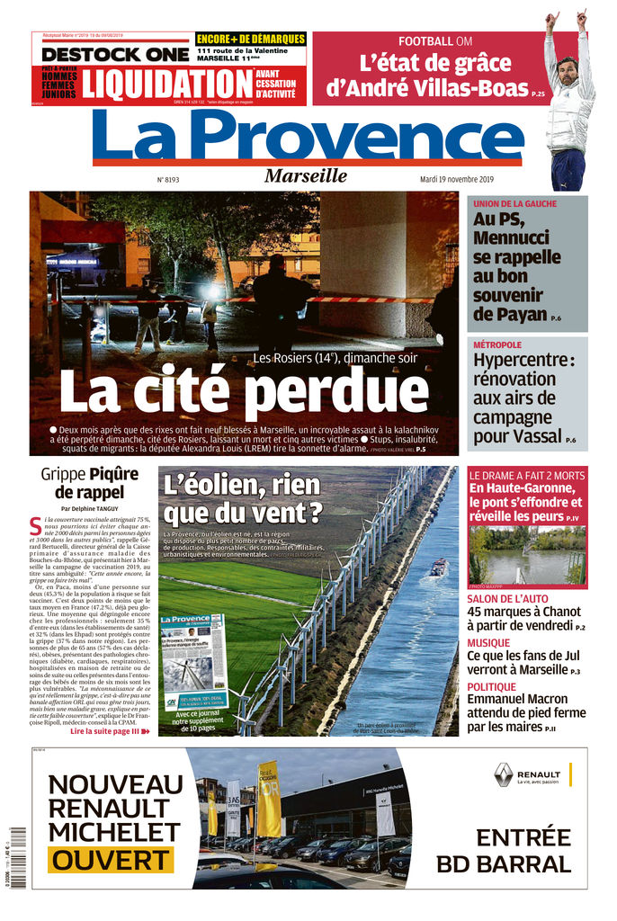 La Provence Marseille Edition Du 19 Nov 2019 Sfr Presse