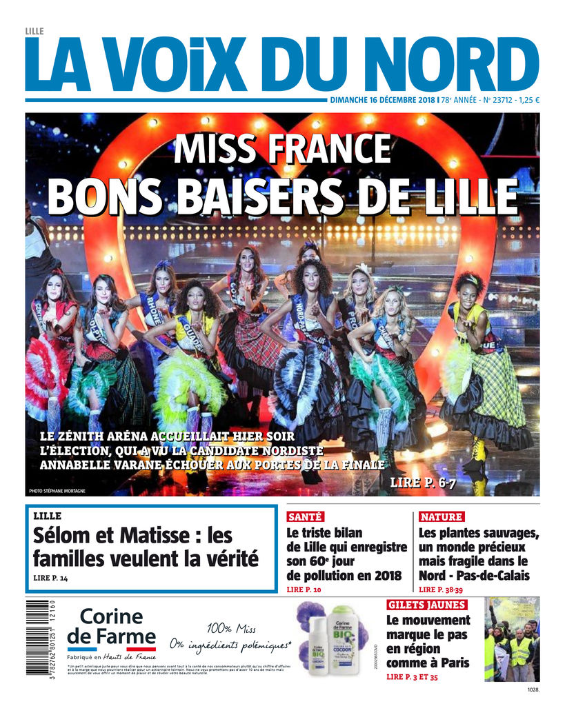 La Voix Du Nord Lille Edition Du 16 Déc 2018 Sfr Presse