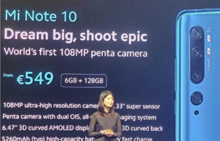 PAR SAMI CHEBAH,schebah@lavoixdunord.fr,XIAOMI MI NOTE 10 : 549 €.