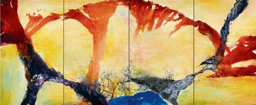 MARIE-ANNE KLEIBER « Zao Wou-Ki, L’espace est silence », musée d’Art moderne de la Ville de Paris. Jusqu’au 6 janvier. mam.paris.fr