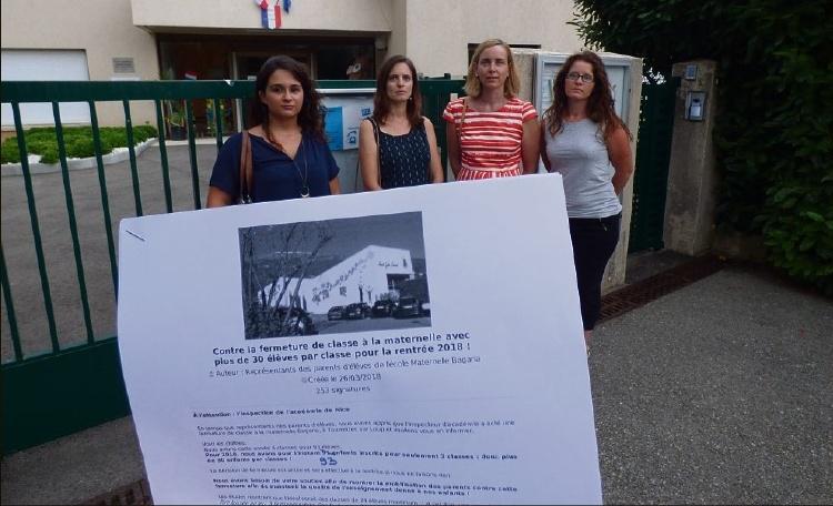 LAURENT QUILICI lquilici@nicematin.fr,1-Pétition en ligne sur mesopinions.com en cherchant Bagaria . https://www.mesopinions.com/petition/en fants/contre-fermeture-classe-maternelle-30-eleves/41442 2-DASEN : directeur académique des services de l’Éducation nationale.