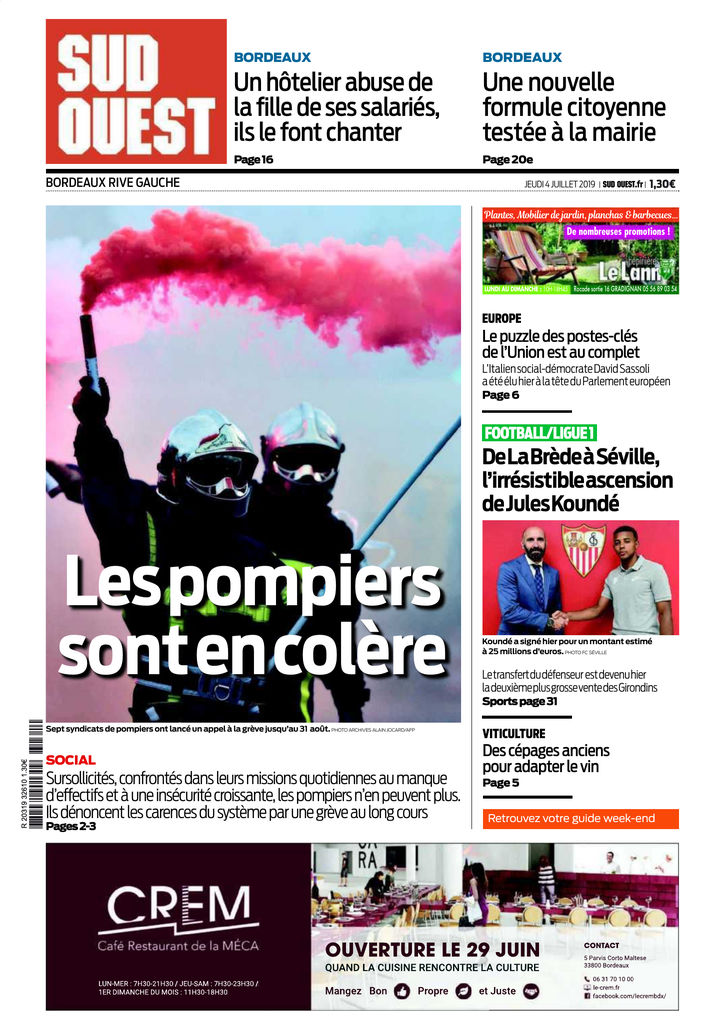 Sud Ouest Bordeaux Agglo Edition Du 4 Juill 2019 Sfr