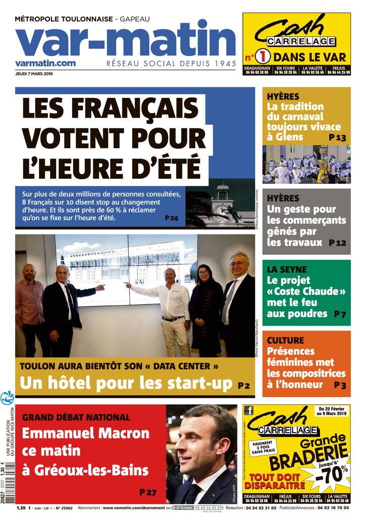 Var Matin Métropole Toulonnaise Edition Du 7 Mars 2019