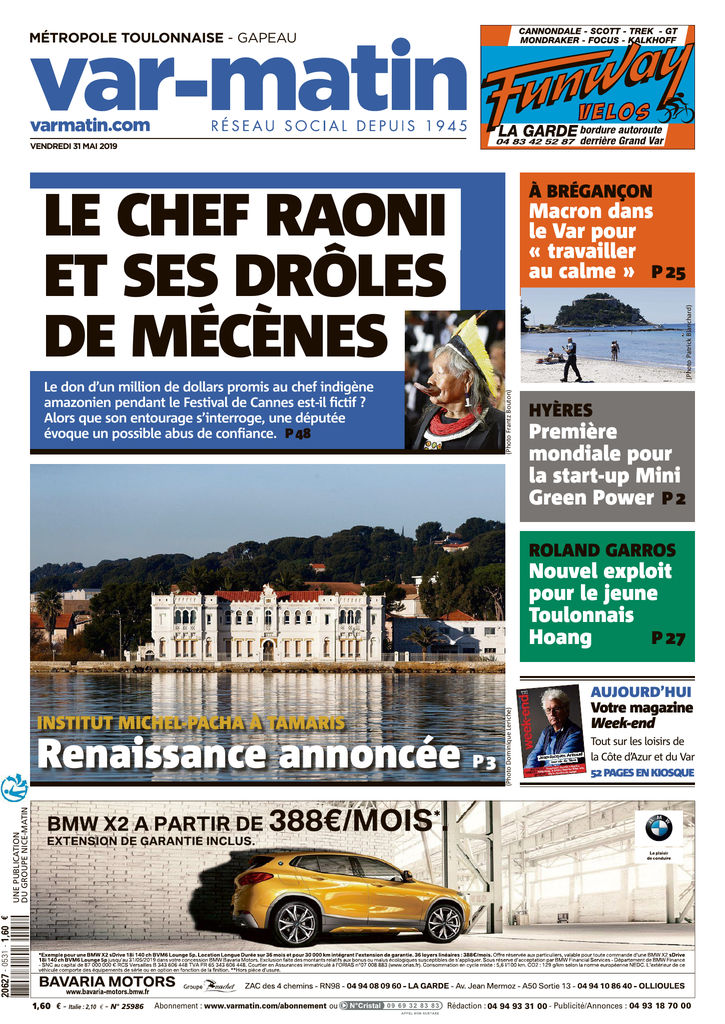 Var Matin Edition Du 31 Mai 2019 Sfr Presse