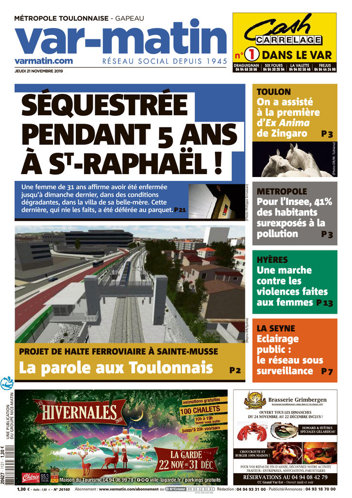 Var Matin Metropole Toulonnaise Edition Du 21 Nov 2019 Sfr