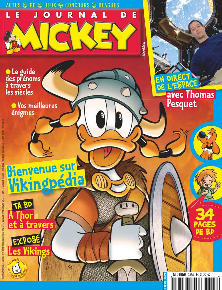 Le Journal de Mickey 04 janvier 2017 Le Journal de Mickey N°3368 du 04 janvier 2017 à télécharger sur iPad
