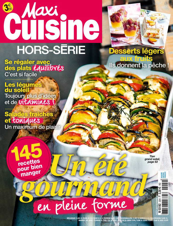 MAXI CUISINE HORS-SERIE 10 juillet 2017 Abonnement à MAXI CUISINE HORS-SERIE Pas Cher avec le BOUQUET ePresse.fr