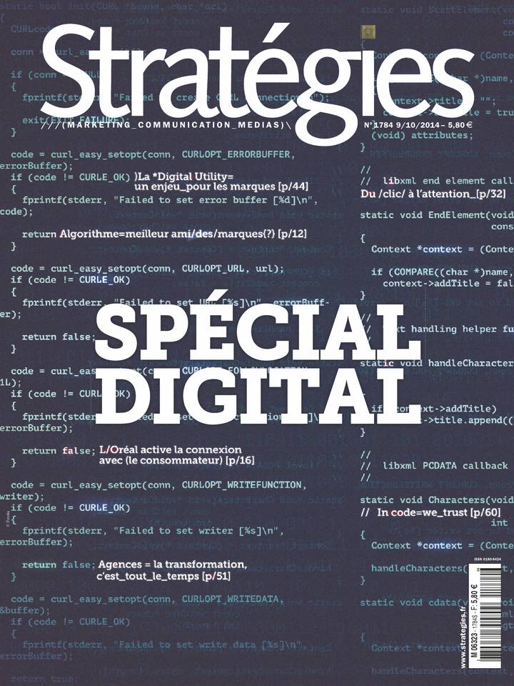 Stratégies 09 octobre 2014 Stratégies N°1784 du 09 octobre 2014 à télécharger sur iPad