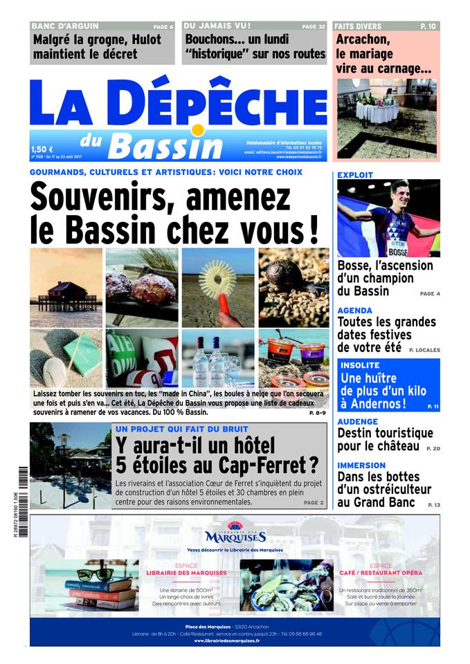 La Dépêche du Bassin 16 août 2017 La Dépêche du Bassin du 16 août 2017 à télécharger sur iPad
