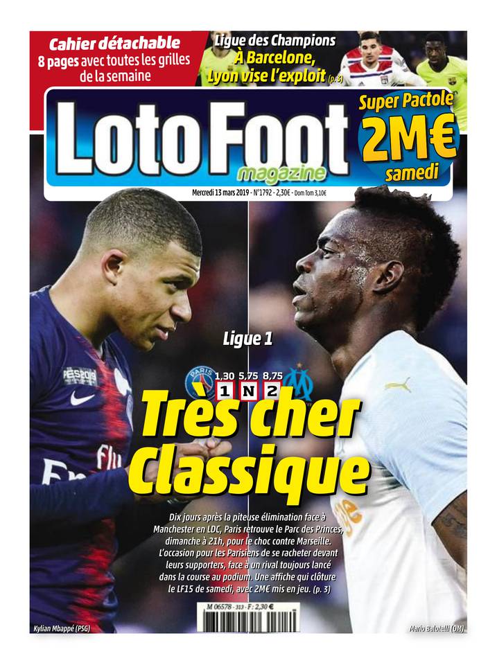 Loto Foot Magazine 13 mars 2019 Loto Foot Magazine du 13 mars 2019 à télécharger sur iPad