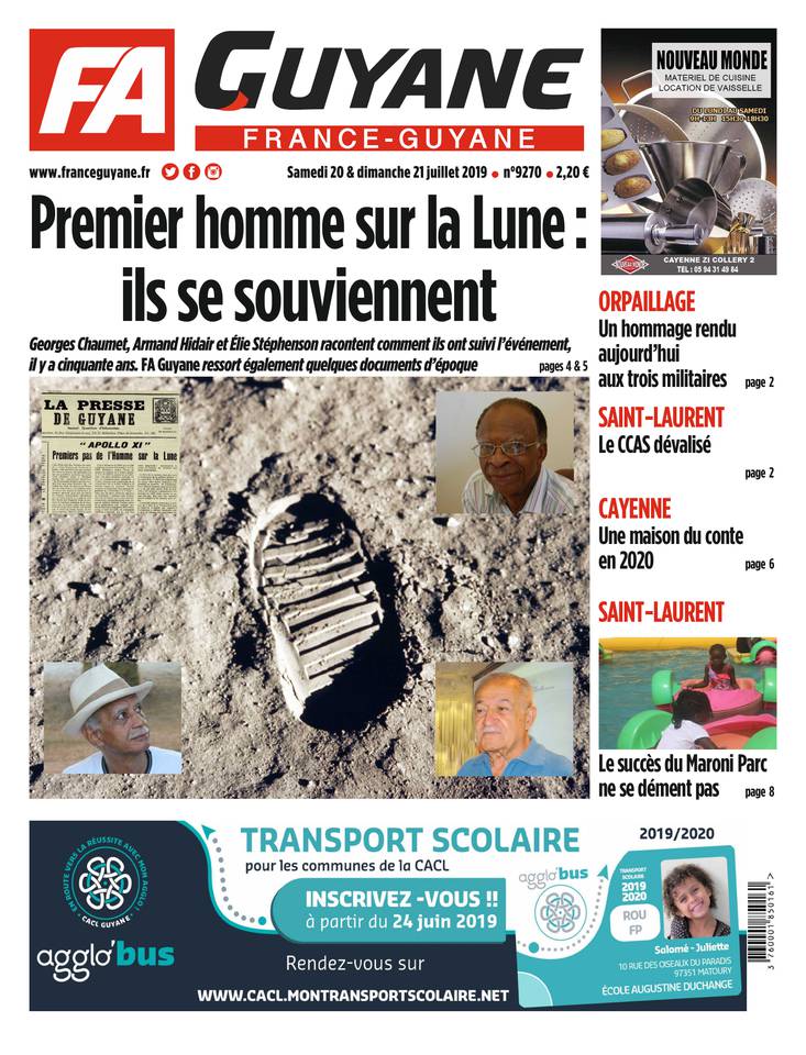 France-Guyane 20 juillet 2019 Abonnement France-Guyane Pas Cher avec le BOUQUET ePresse.fr