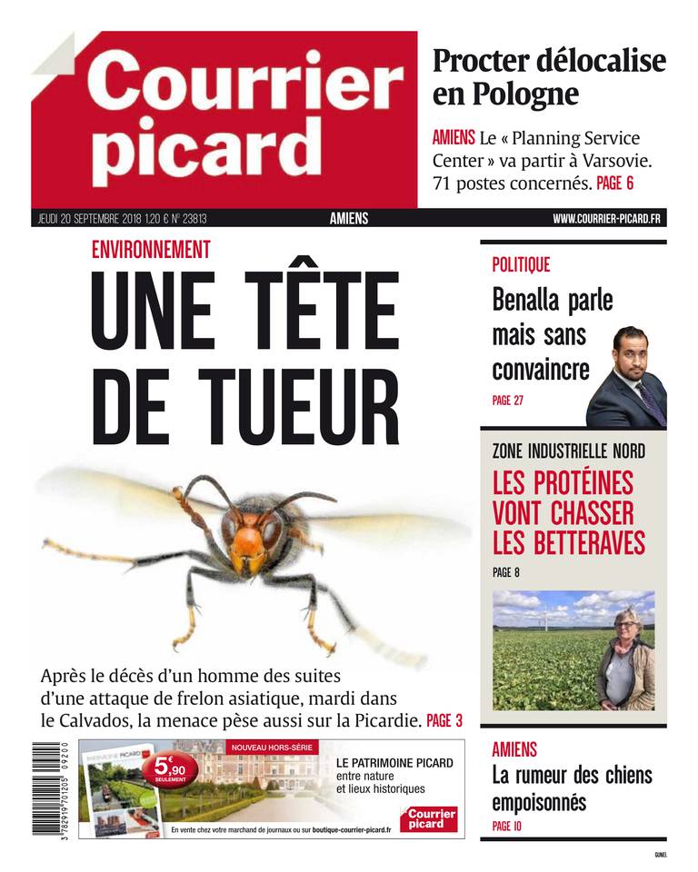 Courrier Picard 20 septembre 2018 Courrier Picard - Amiens du 20 septembre 2018
