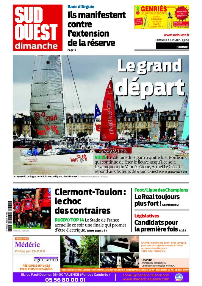 Sud Ouest Dimanche 04 juin 2017 Sud Ouest Dimanche du 04 juin 2017 à télécharger sur iPad