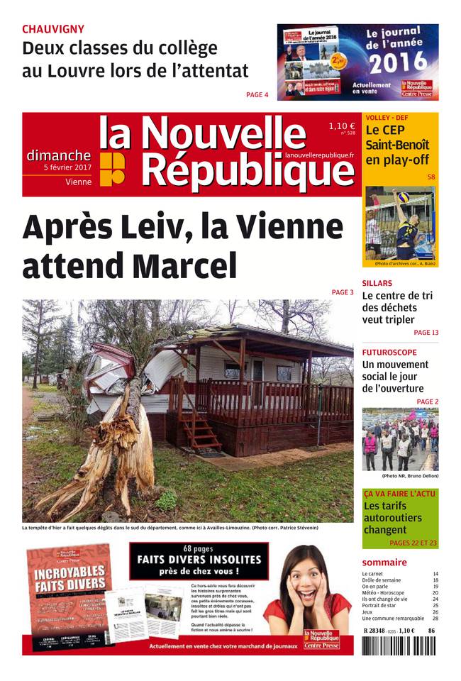 La Nouvelle République Dimanche 05 février 2017 La Nouvelle République Dimanche du 05 février 2017 à télécharger sur iPad