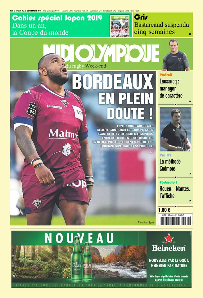 Midi Olympique Vert 21 septembre 2018 Midi Olympique Vert N°661 du 21 septembre 2018 à télécharger sur iPad