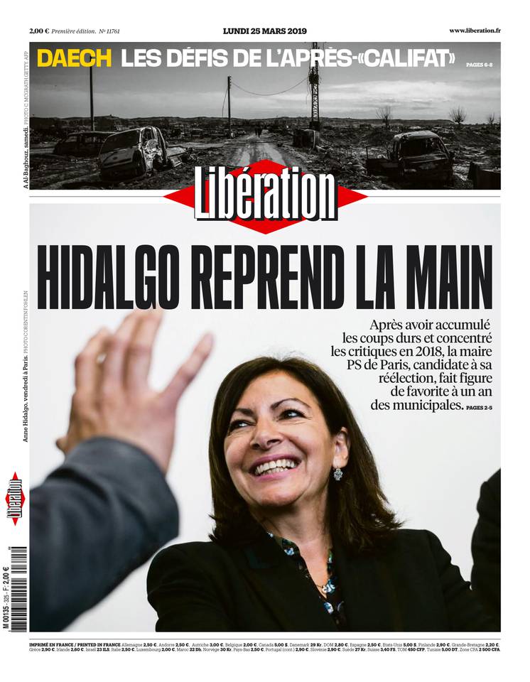 Libération 25 mars 2019 Libération du 25 mars 2019 à télécharger sur iPad