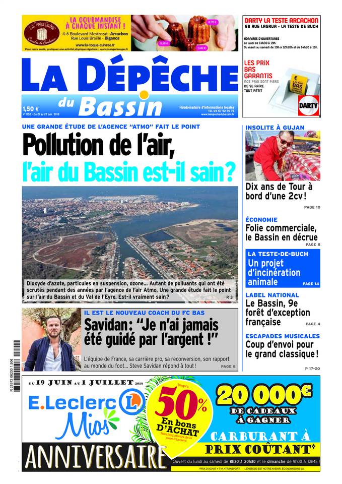 La Dépêche du Bassin 20 juin 2018 Abonnement La Dépêche du Bassin Pas Cher avec BOUQUET INFO ePresse.fr
