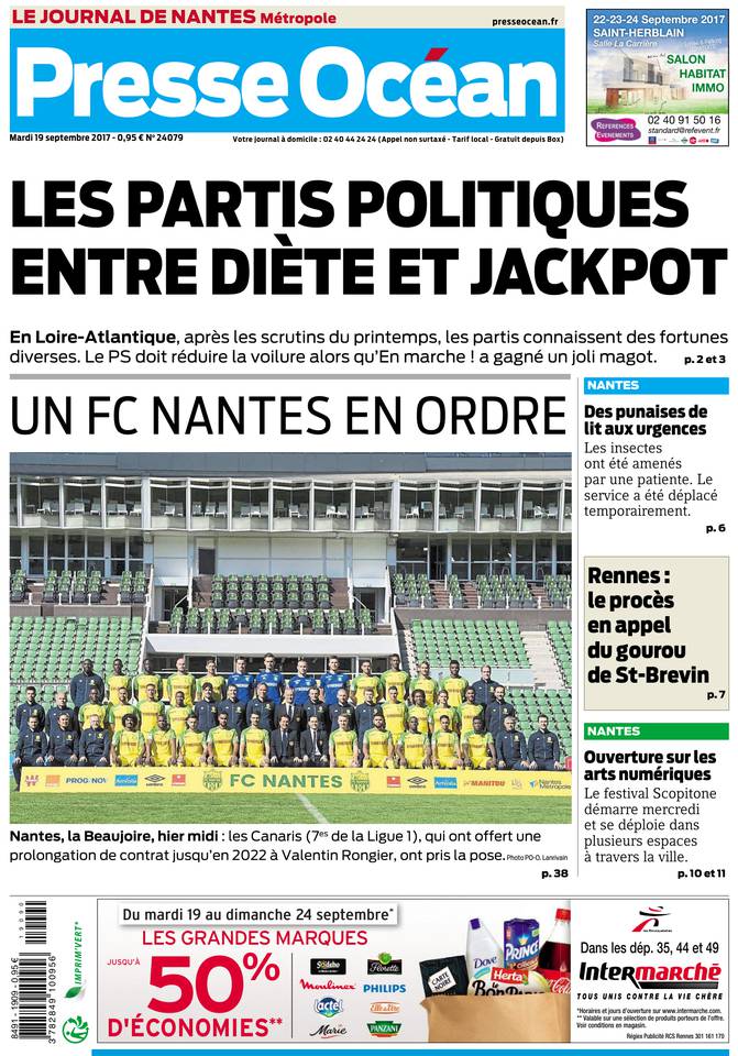 Presse Océan 19 septembre 2017 Presse Océan du 19 septembre 2017