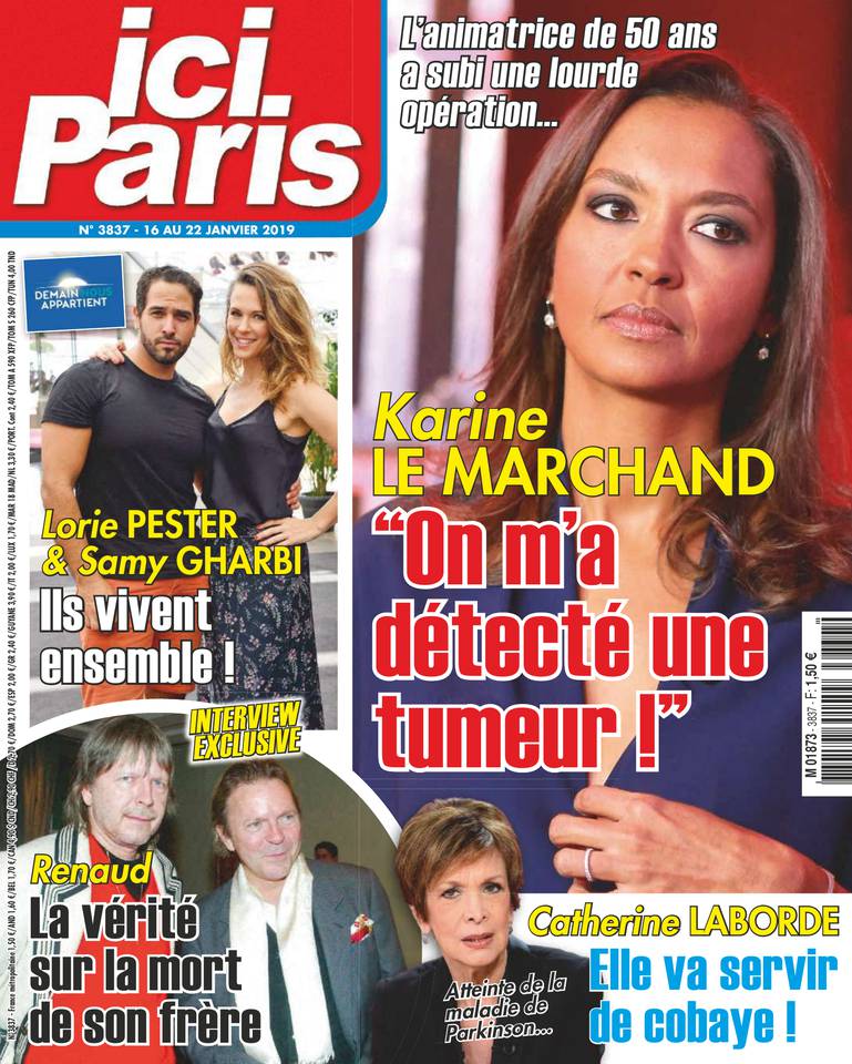 Ici Paris 16 janvier 2019 Ici Paris N°3837 du 16 janvier 2019 à télécharger sur iPad