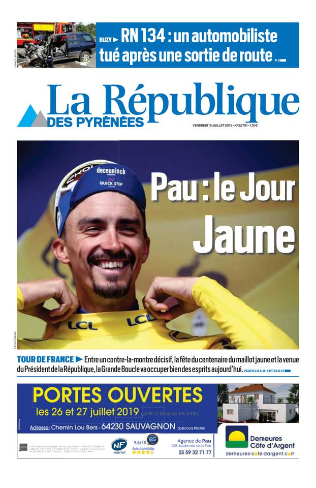 La République des Pyrénées 19 juillet 2019 Abonnement République des Pyrénées Pas Cher avec BOUQUET ePresse.fr