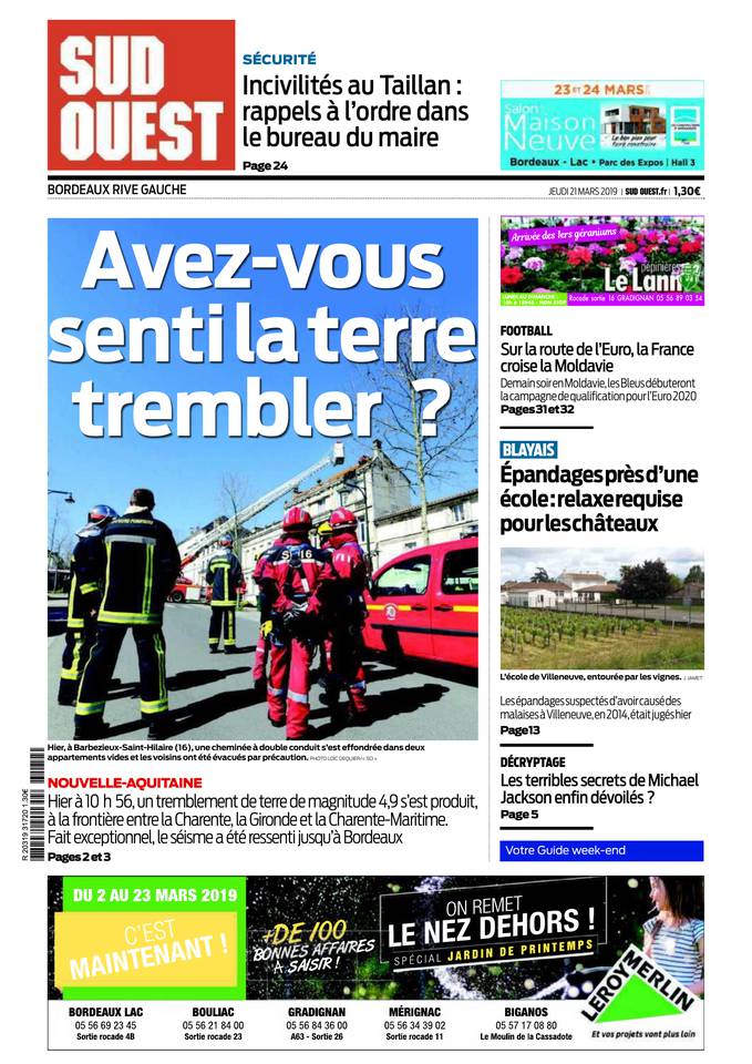Sud Ouest 21 mars 2019 Abonnement Sud Ouest Pas Cher avec BOUQUET INFO ePresse.fr
