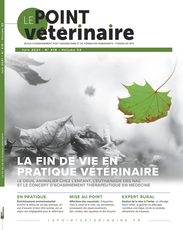 Couverture du dernier numero du Point Vétérinaire