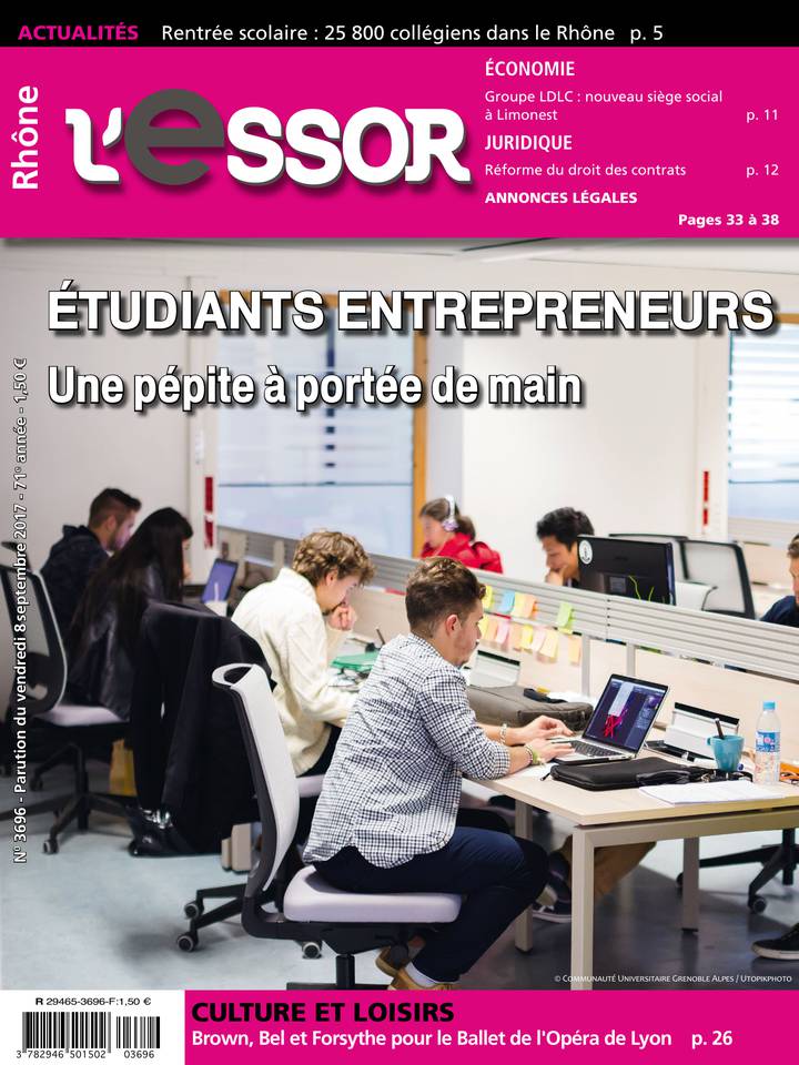 L'Essor RHONE 08 septembre 2017 L'Essor RHONE du 08 septembre 2017