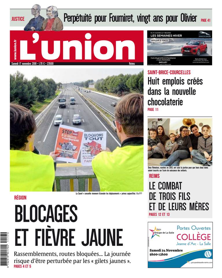 L'Union Ardennes 17 novembre 2018 L'Union Ardennes du 17 novembre 2018 à télécharger sur iPad