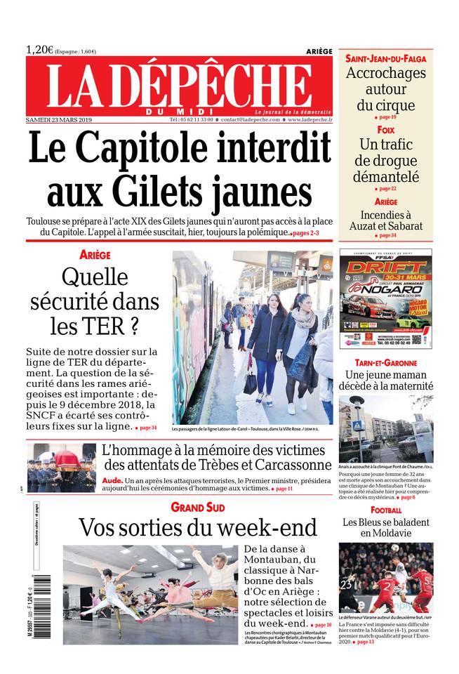 La Dépêche du Midi 23 mars 2019 Abonnement à La Dépêche du Midi Pas Cher avec le BOUQUET ePresse.fr